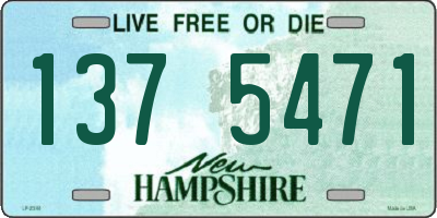 NH license plate 1375471