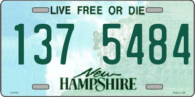 NH license plate 1375484