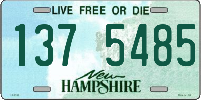 NH license plate 1375485