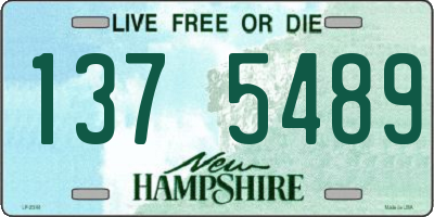 NH license plate 1375489