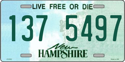 NH license plate 1375497