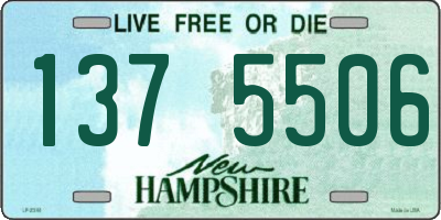 NH license plate 1375506