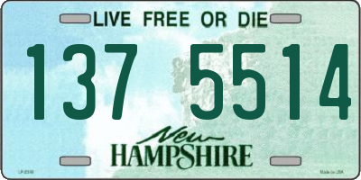NH license plate 1375514