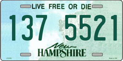 NH license plate 1375521