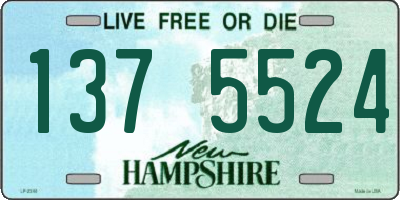 NH license plate 1375524