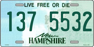 NH license plate 1375532