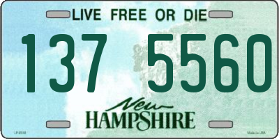 NH license plate 1375560