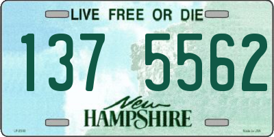 NH license plate 1375562