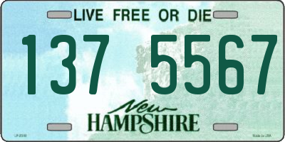 NH license plate 1375567