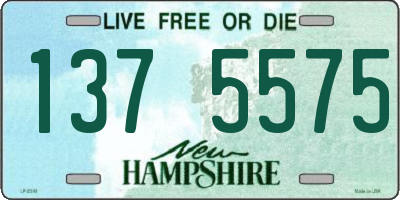 NH license plate 1375575