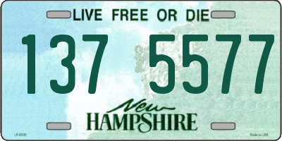 NH license plate 1375577