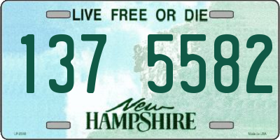 NH license plate 1375582