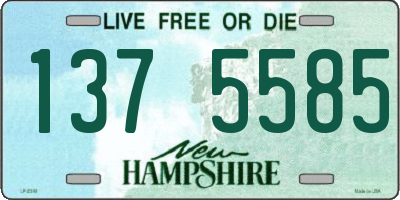 NH license plate 1375585
