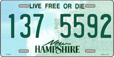 NH license plate 1375592