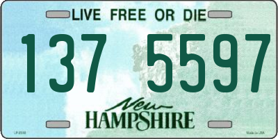 NH license plate 1375597
