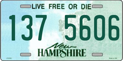 NH license plate 1375606