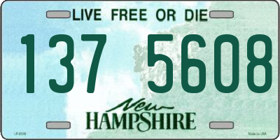 NH license plate 1375608