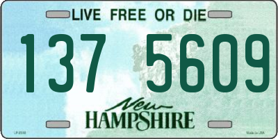 NH license plate 1375609