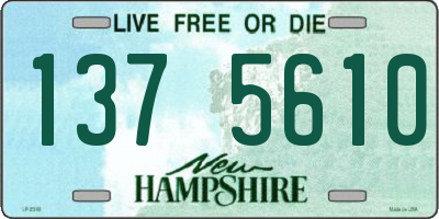 NH license plate 1375610