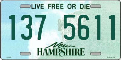 NH license plate 1375611
