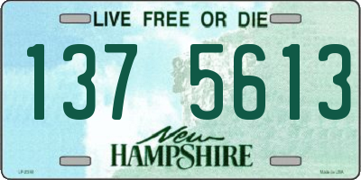 NH license plate 1375613