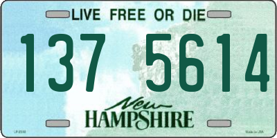 NH license plate 1375614