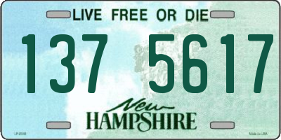 NH license plate 1375617