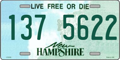 NH license plate 1375622