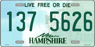 NH license plate 1375626