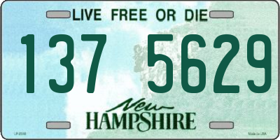 NH license plate 1375629