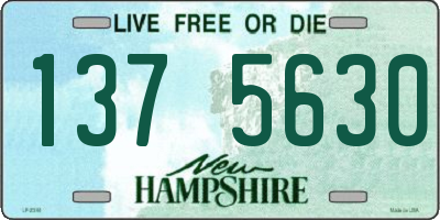 NH license plate 1375630