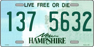 NH license plate 1375632