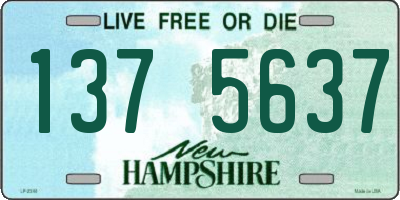 NH license plate 1375637