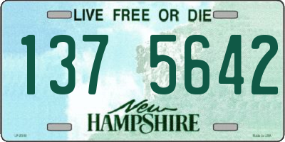NH license plate 1375642