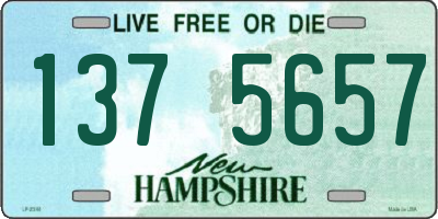 NH license plate 1375657