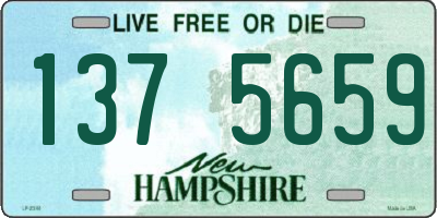 NH license plate 1375659
