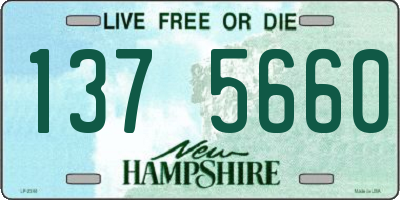 NH license plate 1375660