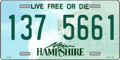 NH license plate 1375661