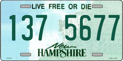 NH license plate 1375677