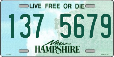 NH license plate 1375679