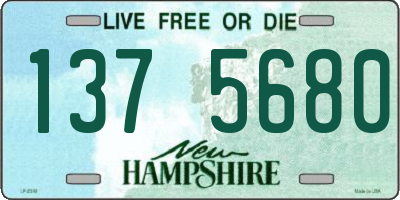 NH license plate 1375680