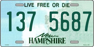 NH license plate 1375687