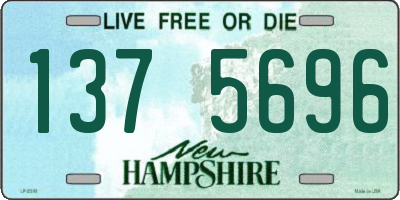 NH license plate 1375696
