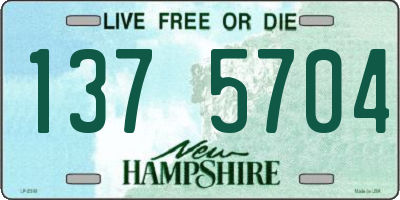 NH license plate 1375704