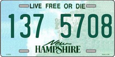 NH license plate 1375708
