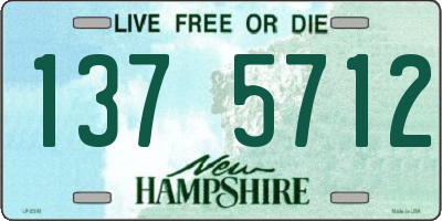 NH license plate 1375712