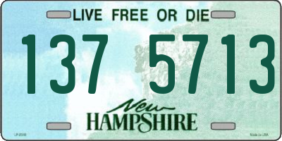 NH license plate 1375713
