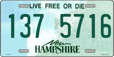 NH license plate 1375716