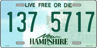 NH license plate 1375717