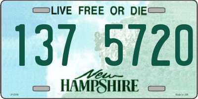 NH license plate 1375720